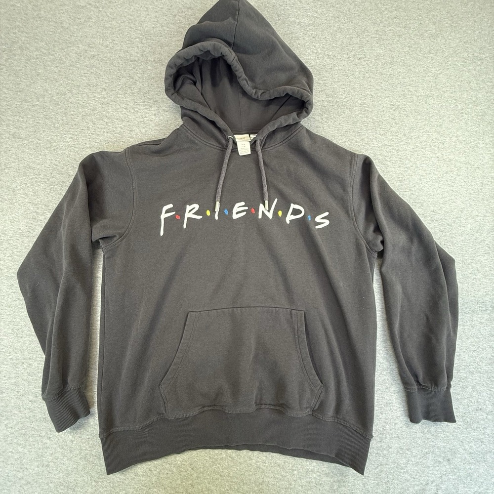 H&M Friends TV Show Graphic Sweatshirt Hoodie Gray Size Medium